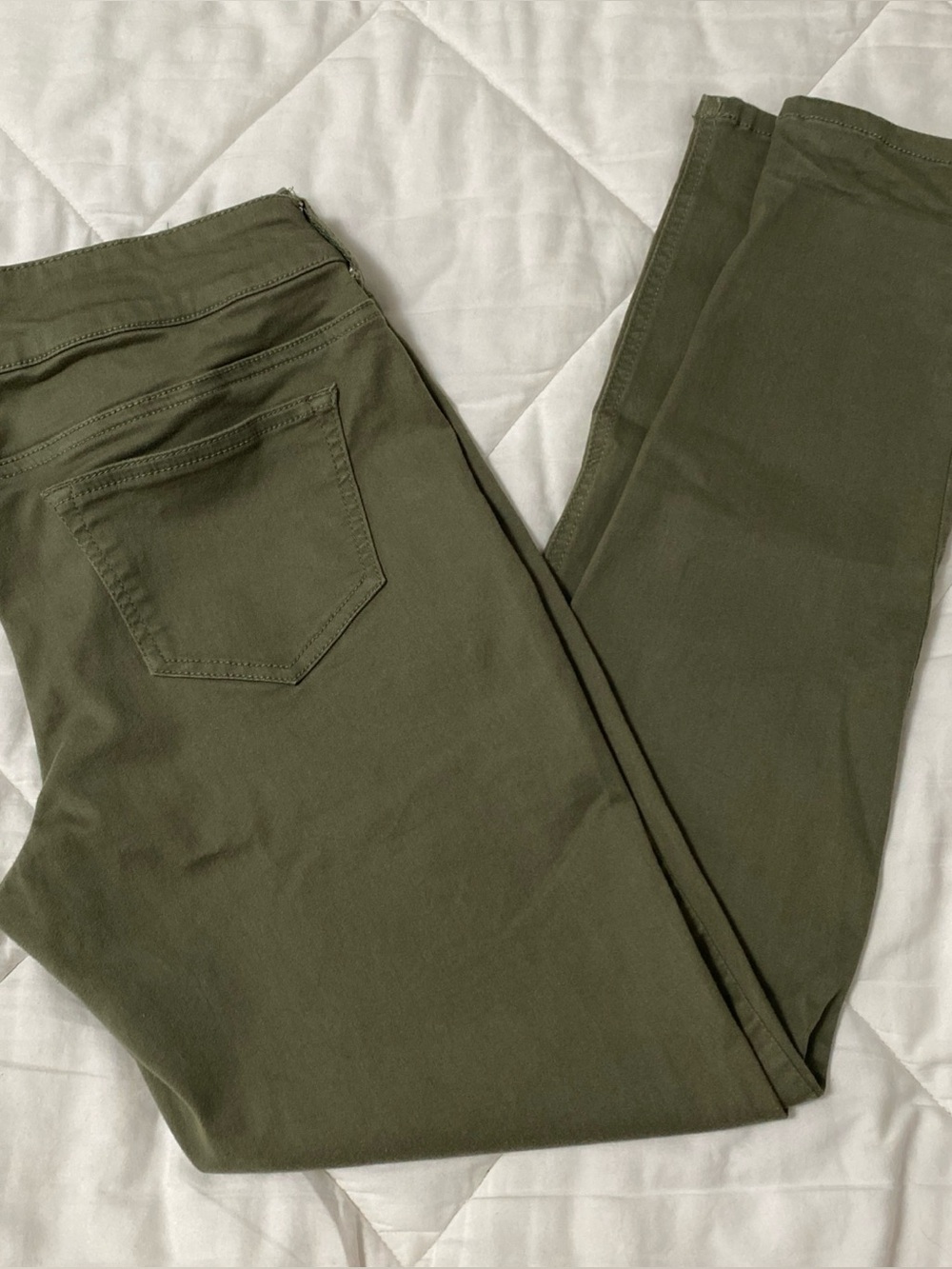 Maurices Stretch Skinny Jeans Olive Green Size L Regular length